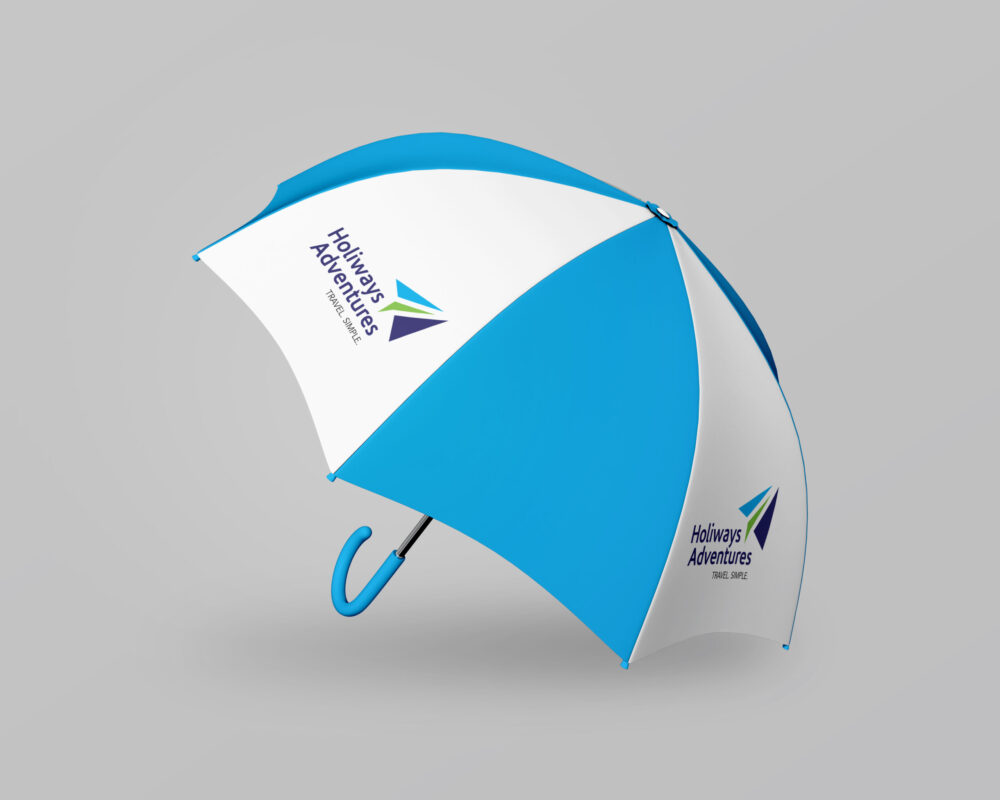 Custom branded promotional umbrela by Brand Extreme Kenya Ltd
