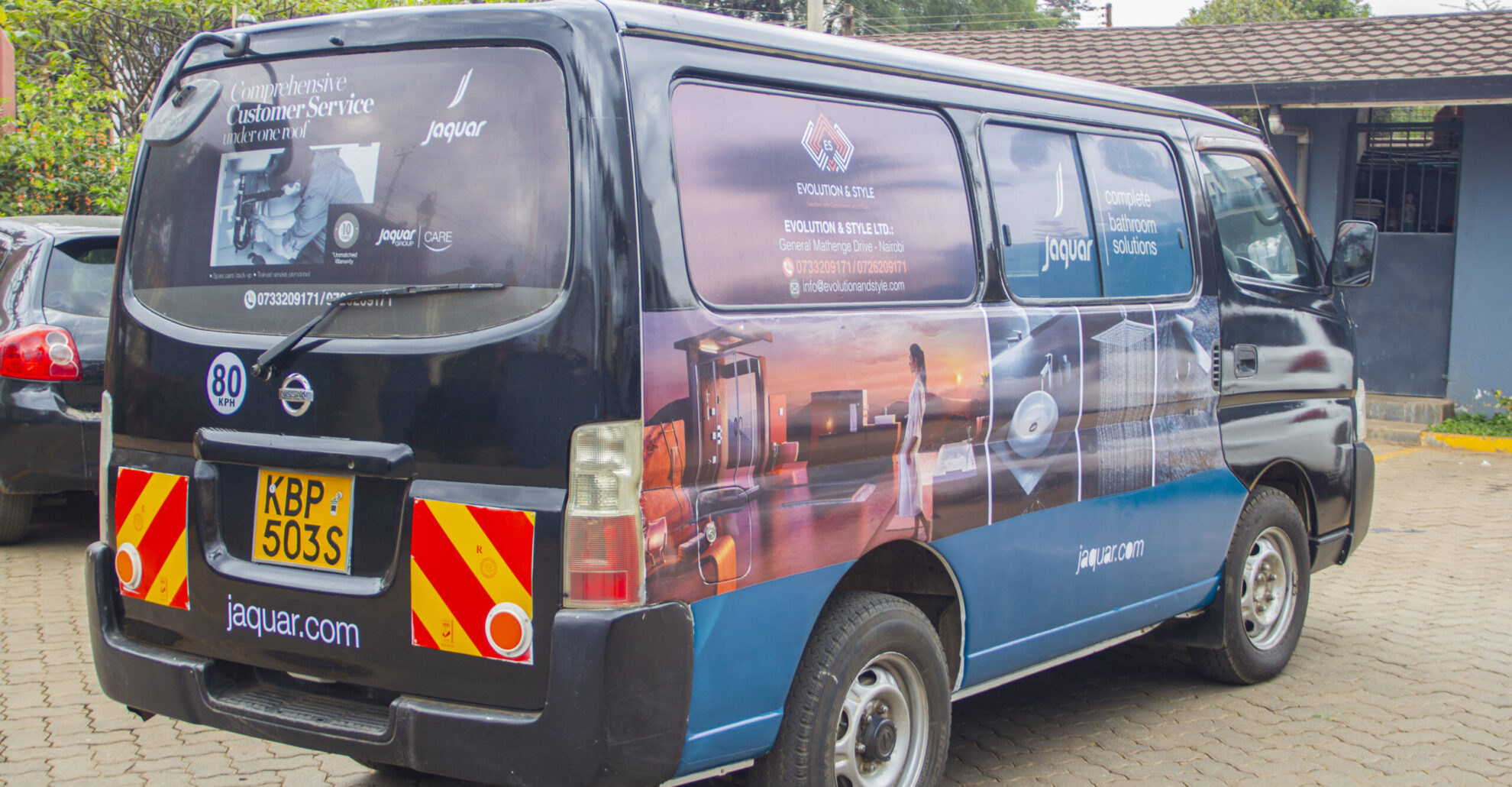 Professional vehicle branding services by Brand Extreme Kenya Ltd featuring custom vinyl wraps and mobile advertising solutions in Kenya