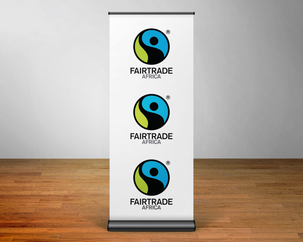 roll-up banners.